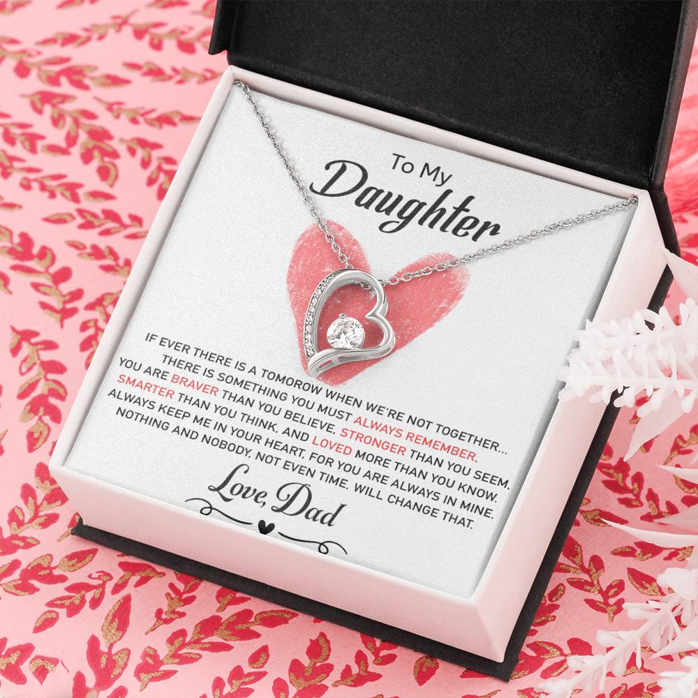 To My Daughter Necklace, Daughter Father Necklace, Daughter Gift from Dad