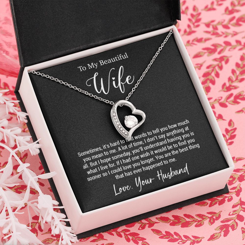 To My Wife Necklace, Gift For Wife, Wife Birthday Gift, Valentine Gifts For Her