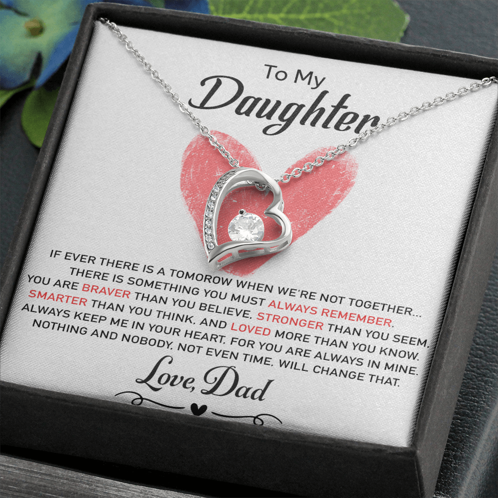 To My Daughter Necklace, Daughter Father Necklace, Daughter Gift from Dad
