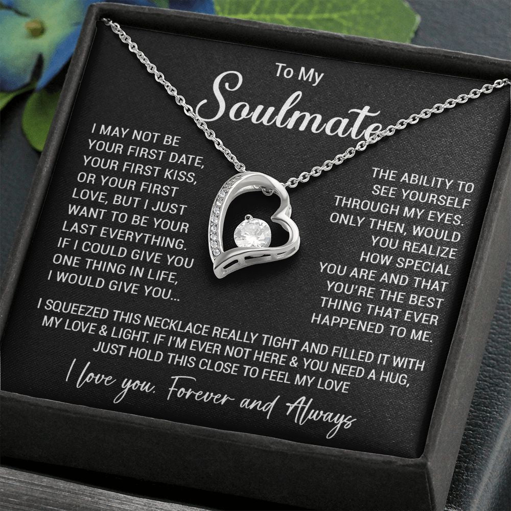 To My Soulmate Necklace Gift For Girlfriend Wife Birthday Gifts Christmas Gifts