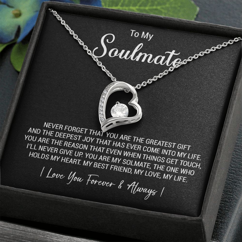 To My Soulmate Necklace, Valentine Gift For Her, Gift For Soulmate, Gift For Her