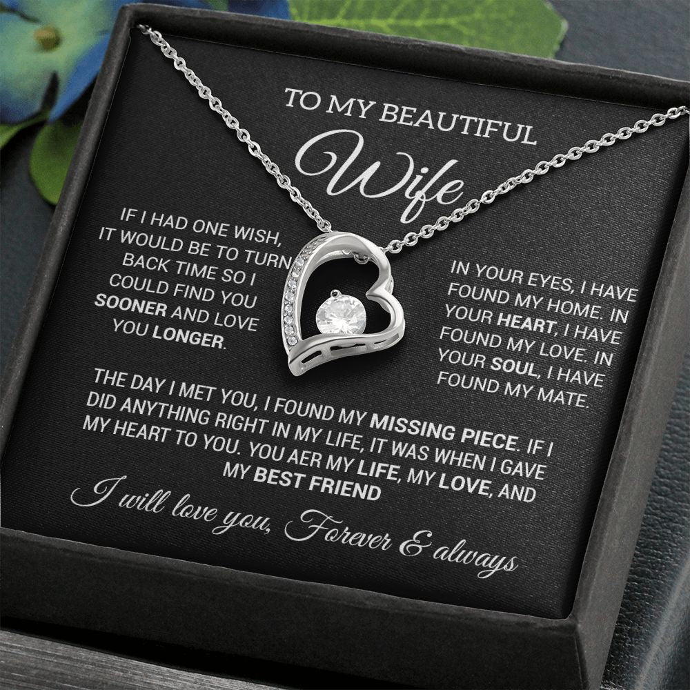 To My Wife Necklace, Gift For Wife, Anniversary Gift For Wife, Christmas Gifts