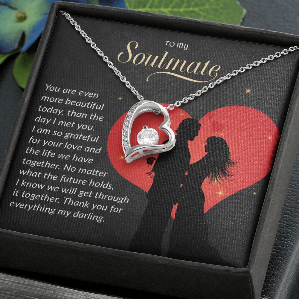 To My Soulmate Necklace, Gift For Wife, Gift from Husband, Valentine Days Gift