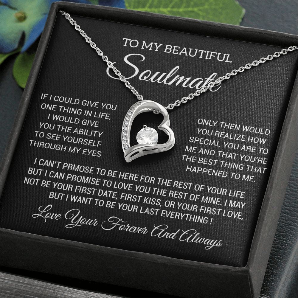 To My Soulmate Necklace, Soulmate Birthday, Soulmate Anniversary Gift