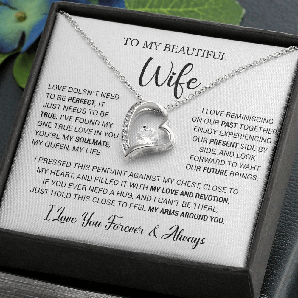 To My Wife Necklace, Valentine Gift For Her, Gift For Soulmate, Gift For Her