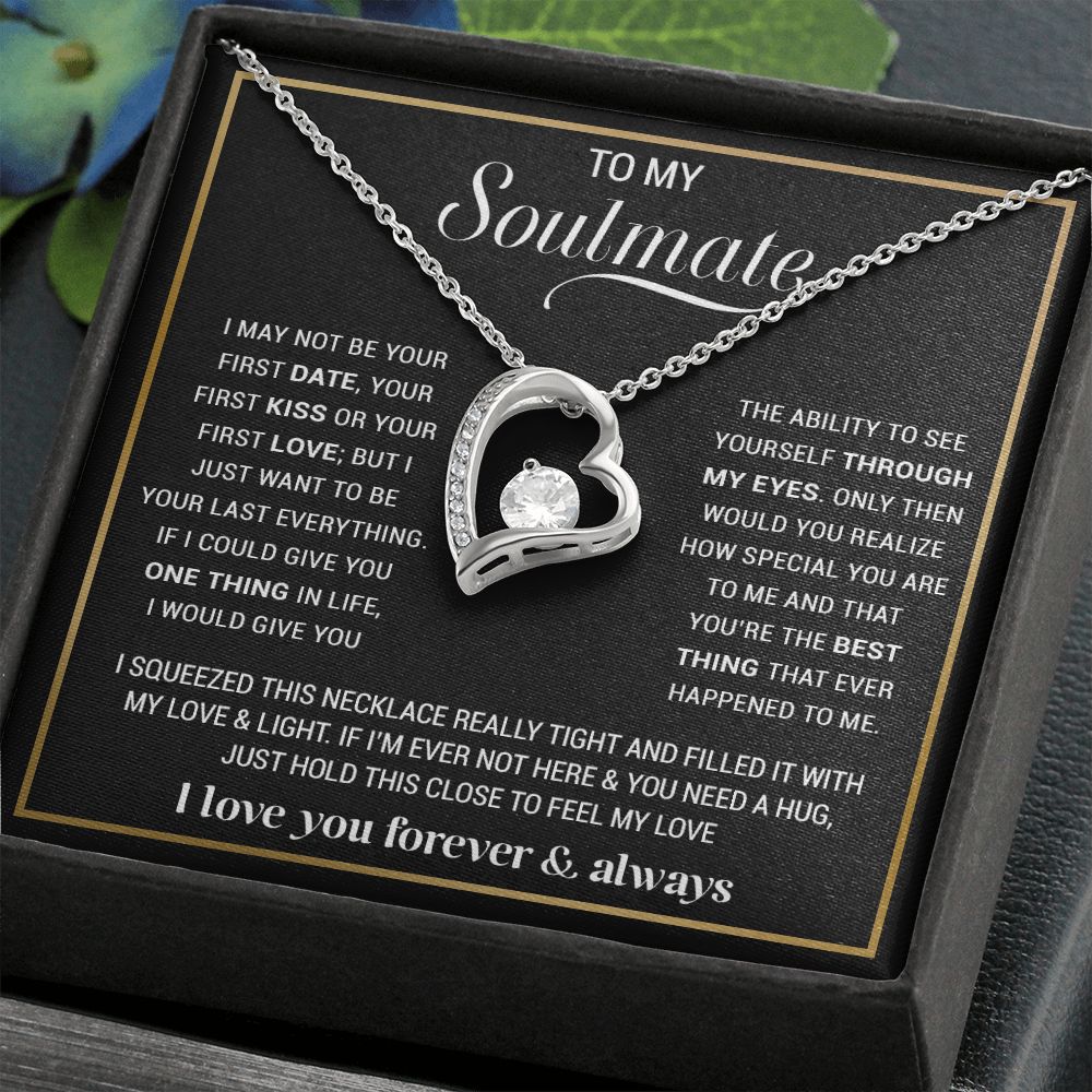 To My Soulmate Necklace, Gift For Wife, Gift from Husband, Valentine Days Gift