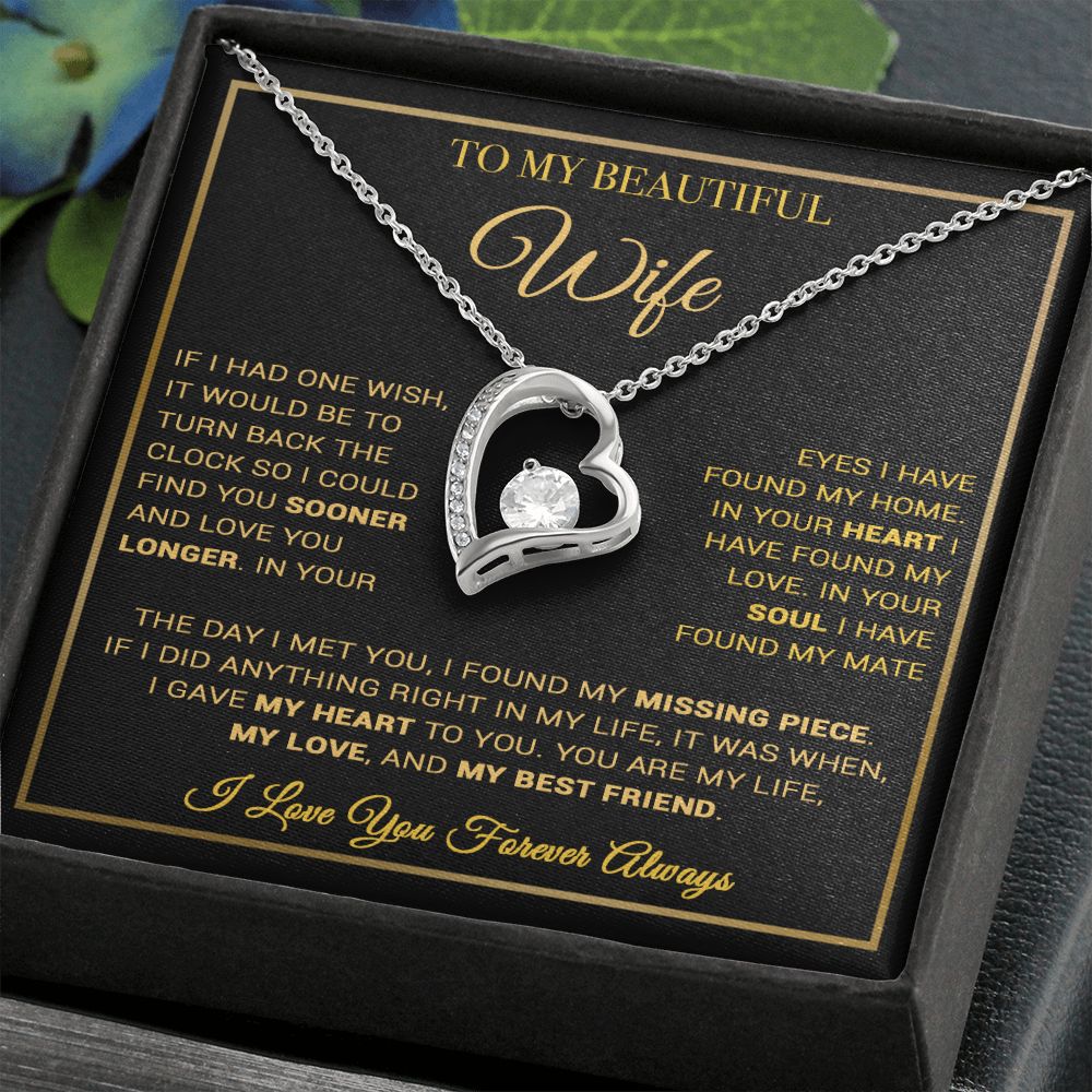 To My Wife Necklace, Gift For Wife, Anniversary Gift For Wife, Necklace For Wife