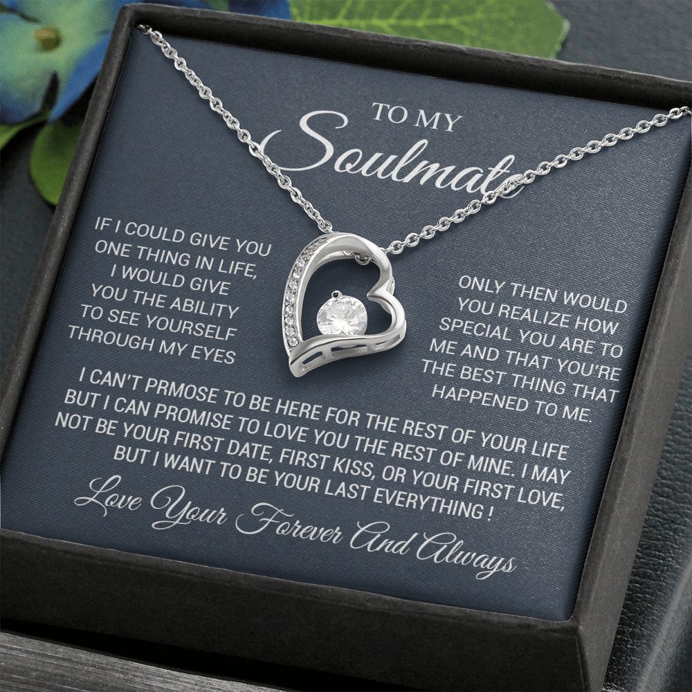 To My Soulmate Necklace, Soulmate Birthday, Soulmate Anniversary Gift