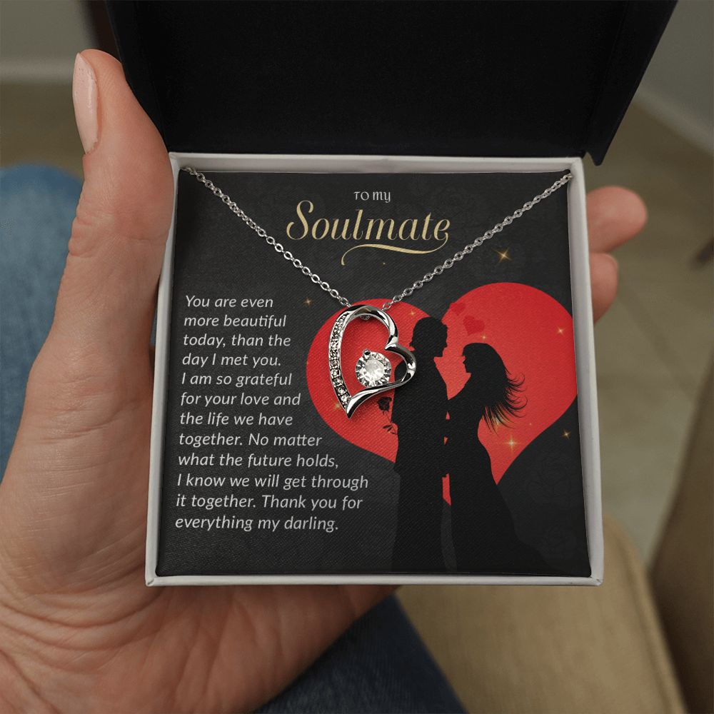 To My Soulmate Necklace, Gift For Wife, Gift from Husband, Valentine Days Gift