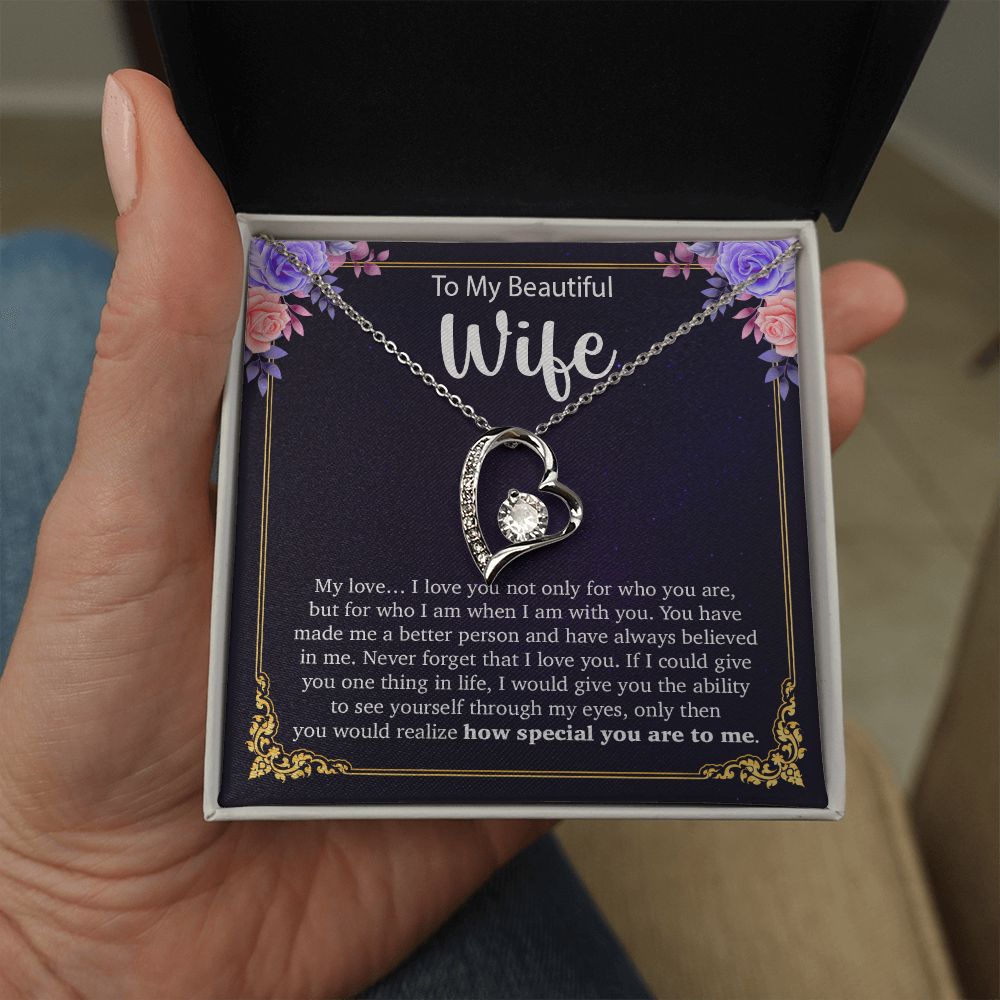 To My Wife Necklace, Anniversary Gift For Wife, Wife Birthday Gift, Mother Day