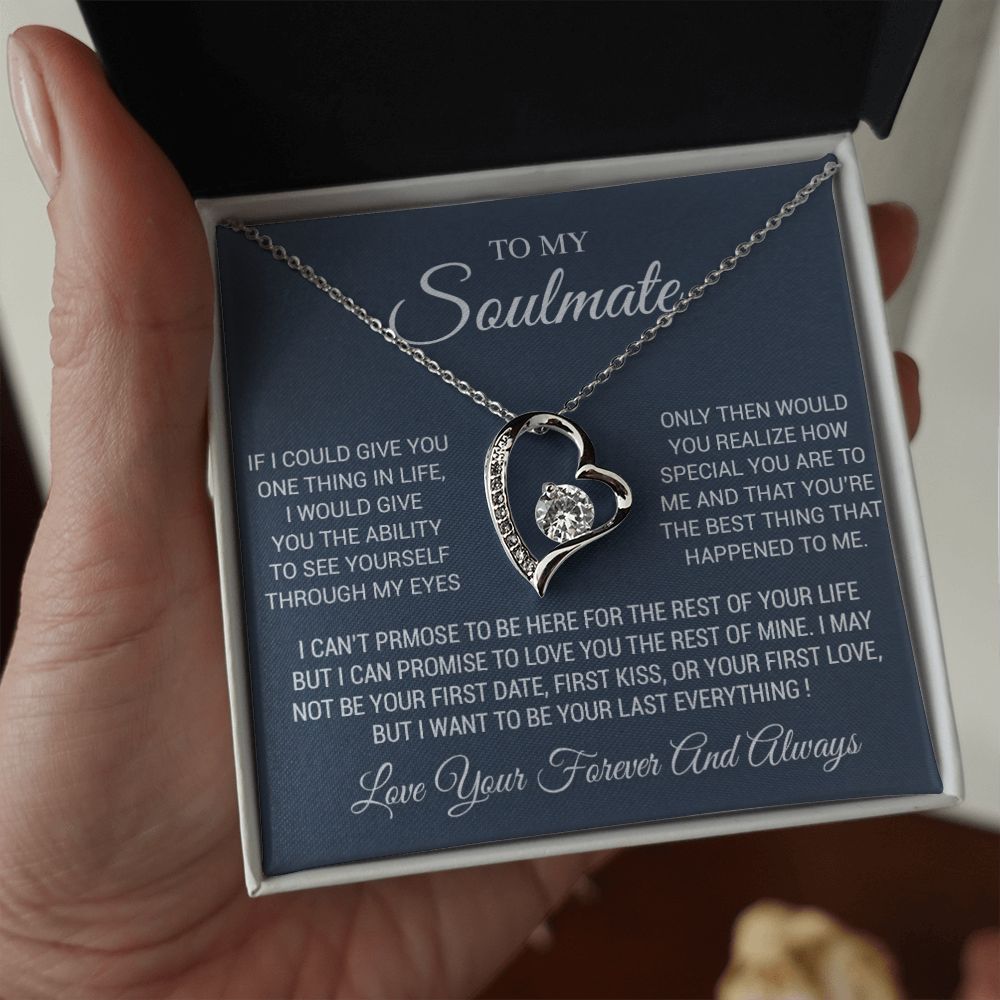 To My Soulmate Necklace, Soulmate Birthday, Soulmate Anniversary Gift