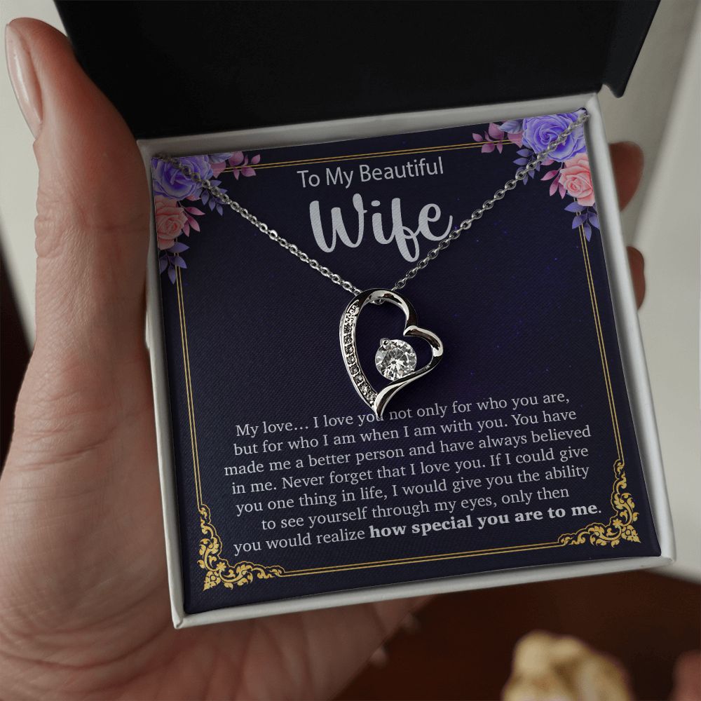 To My Wife Necklace, Anniversary Gift For Wife, Wife Birthday Gift, Mother Day
