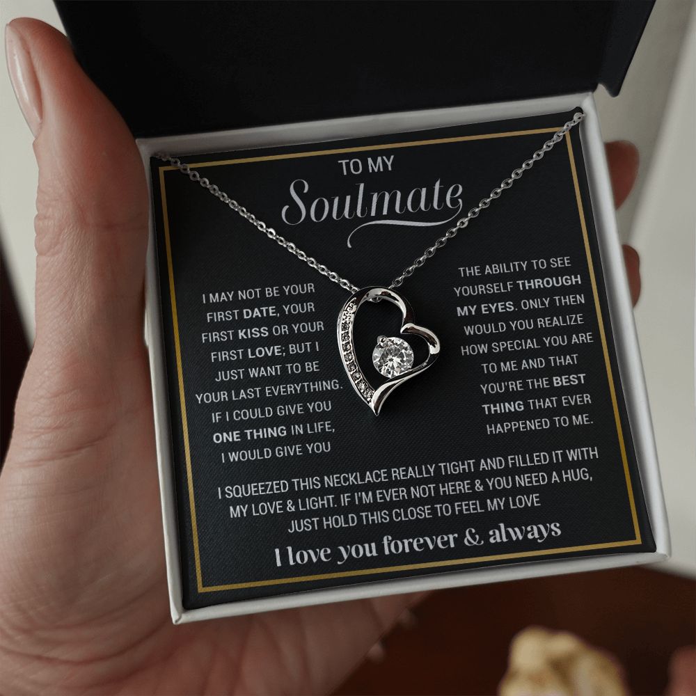 To My Soulmate Necklace, Gift For Wife, Gift from Husband, Valentine Days Gift
