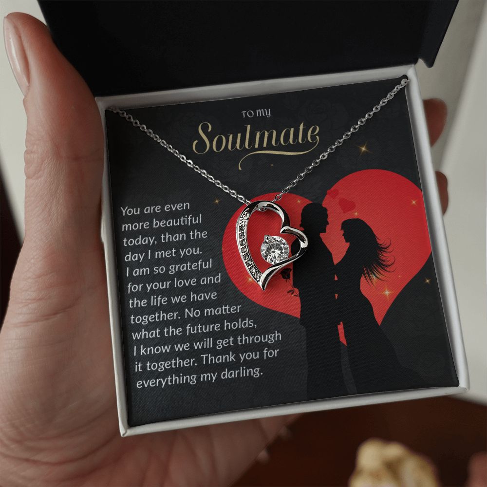 To My Soulmate Necklace, Gift For Wife, Gift from Husband, Valentine Days Gift