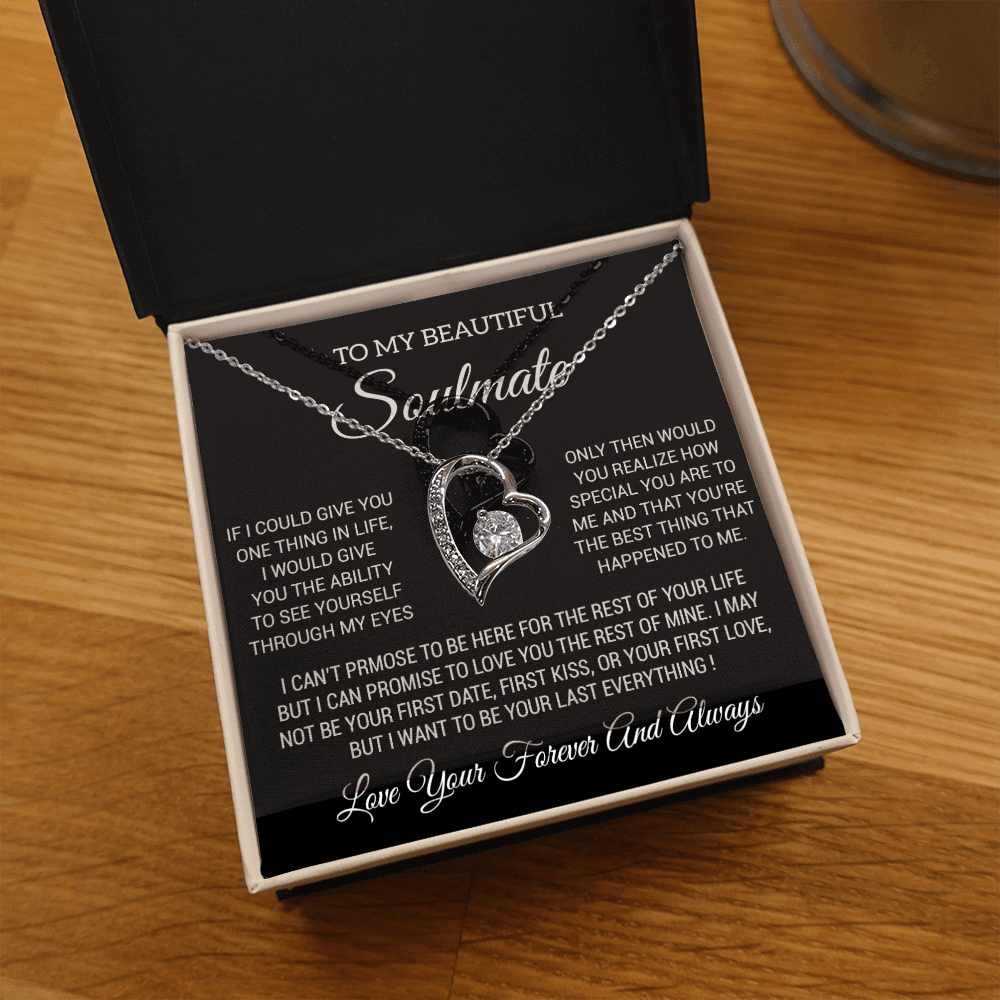 To My Soulmate Necklace, Soulmate Birthday, Soulmate Anniversary Gift