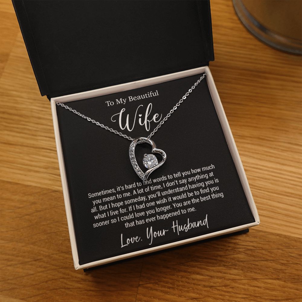 To My Wife Necklace, Gift For Wife, Wife Birthday Gift, Valentine Gifts For Her