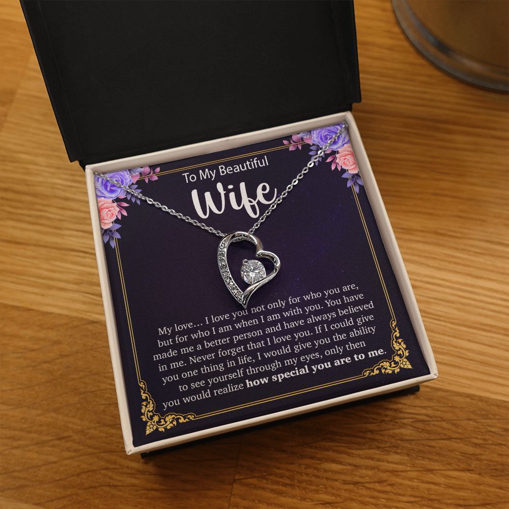 To My Wife Necklace, Anniversary Gift For Wife, Wife Birthday Gift, Mother Day