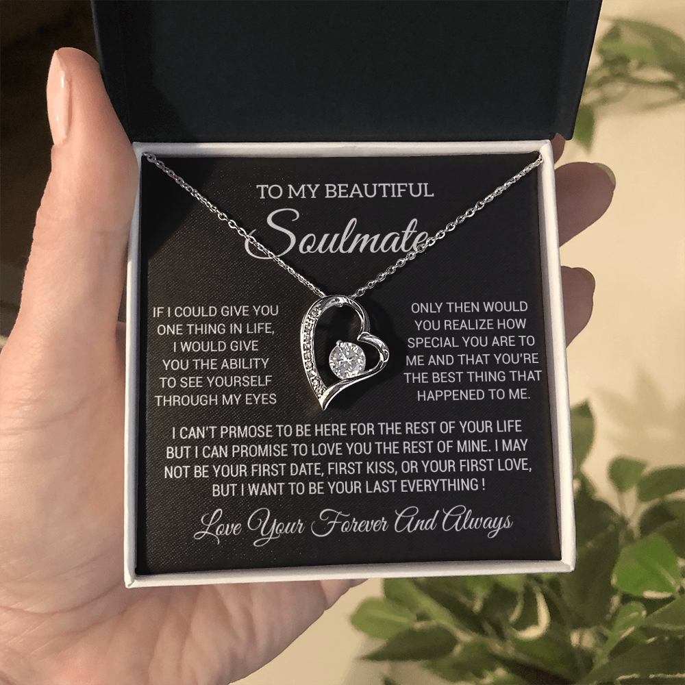 To My Soulmate Necklace, Soulmate Birthday, Soulmate Anniversary Gift
