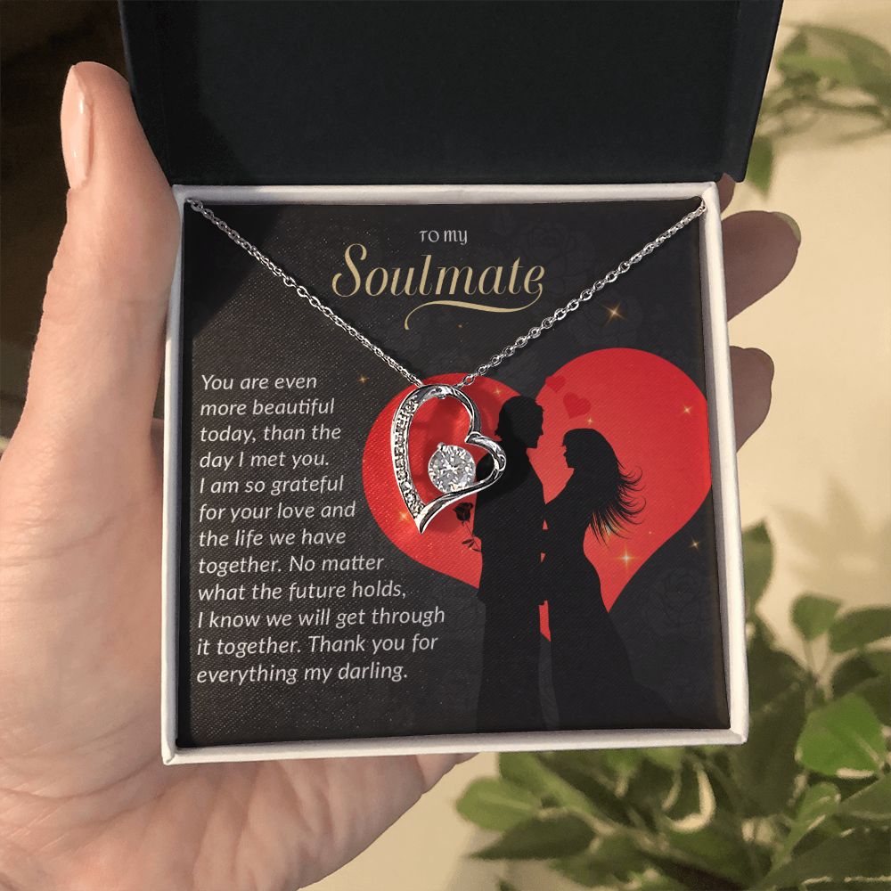To My Soulmate Necklace, Gift For Wife, Gift from Husband, Valentine Days Gift