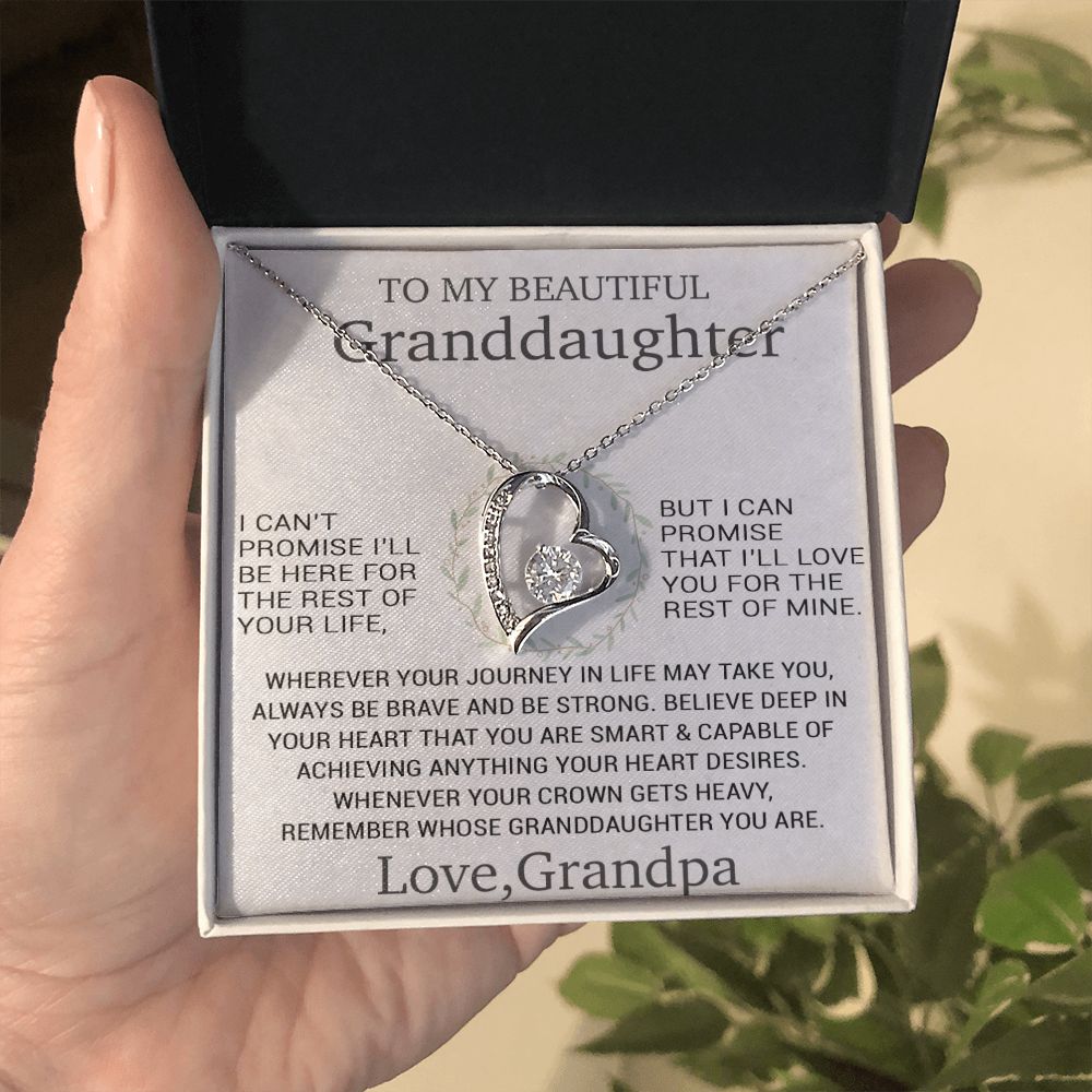 To My Granddaughter Necklace, Birthday Gift For Granddaughter, Birthday Gifts