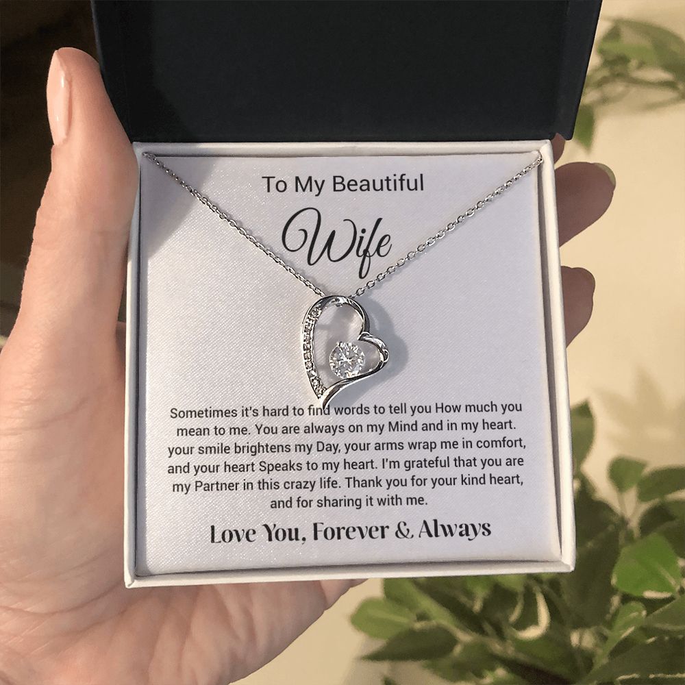 To My Wife Necklace, Gift for Wife, Girlfriend, Anniversary Gift, Birthday Gift