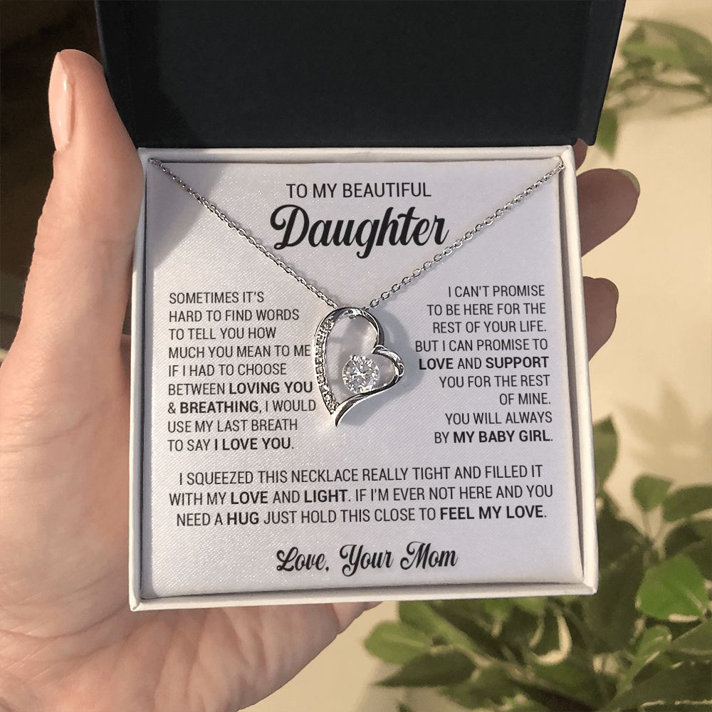 To My Daughter Necklace, Gift From Mom, Daughter Necklace, Gift For Her