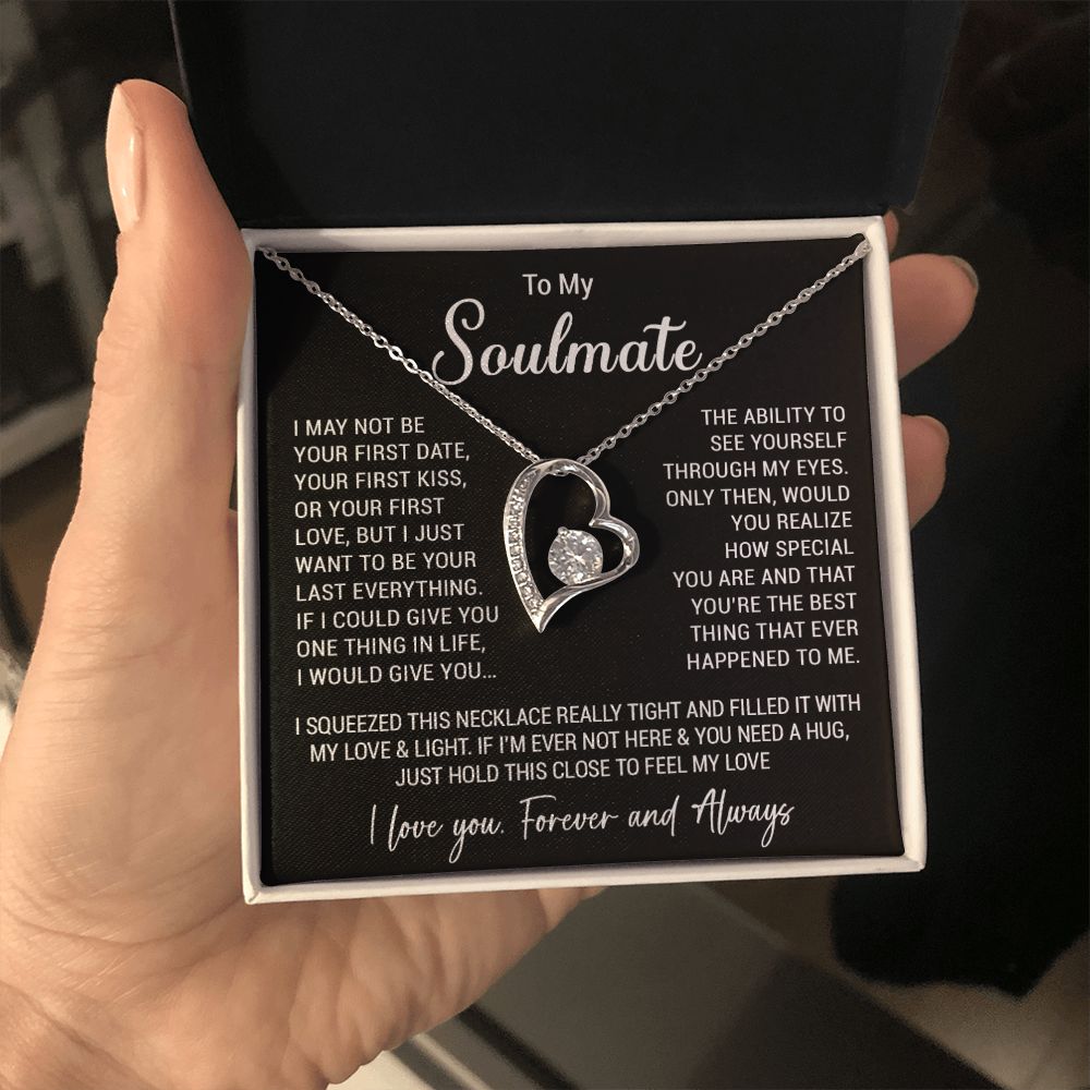 To My Soulmate Necklace Gift For Girlfriend Wife Birthday Gifts Christmas Gifts