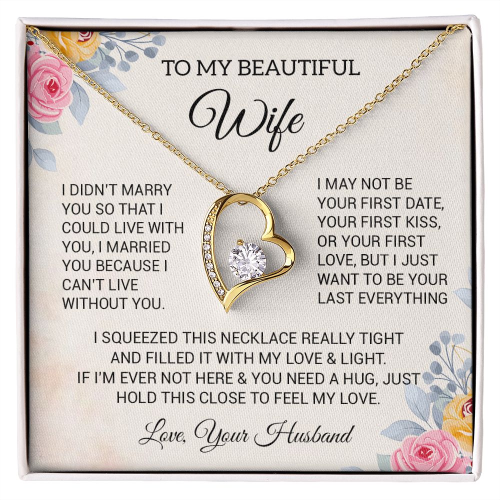 To My Wife Necklace, Gift For Soulmate, Gift For Her, Valentine Gift For Her