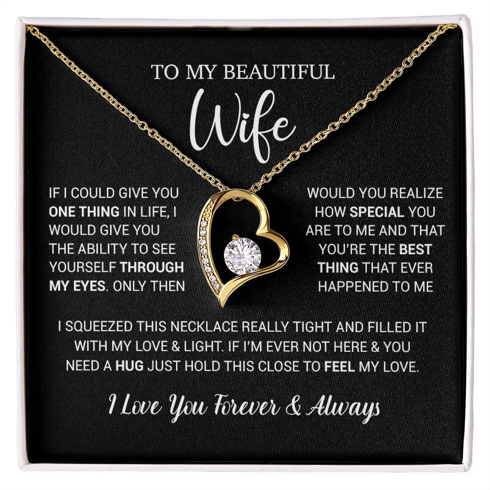 To My Wife Necklace Gift, Birthday Gifts For Wife, Anniversary Gift For Her