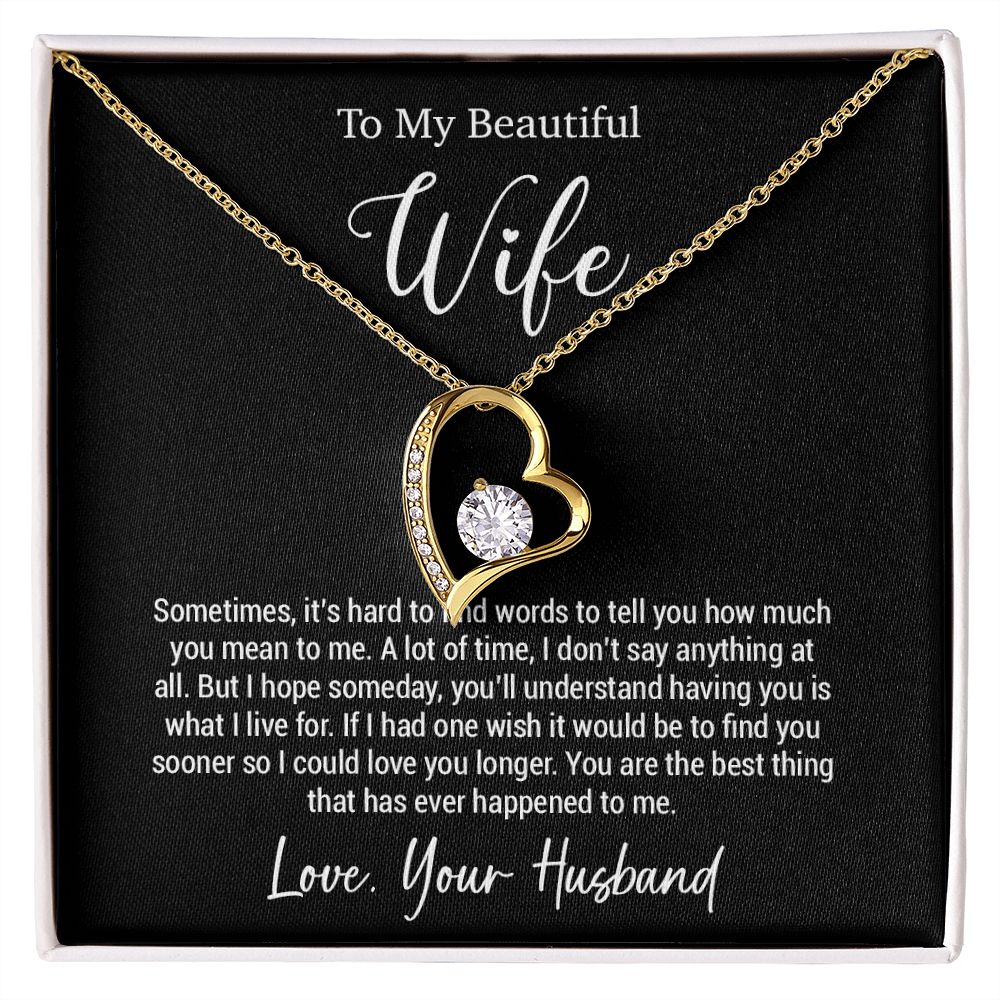 To My Wife Necklace, Gift For Wife, Wife Birthday Gift, Valentine Gifts For Her