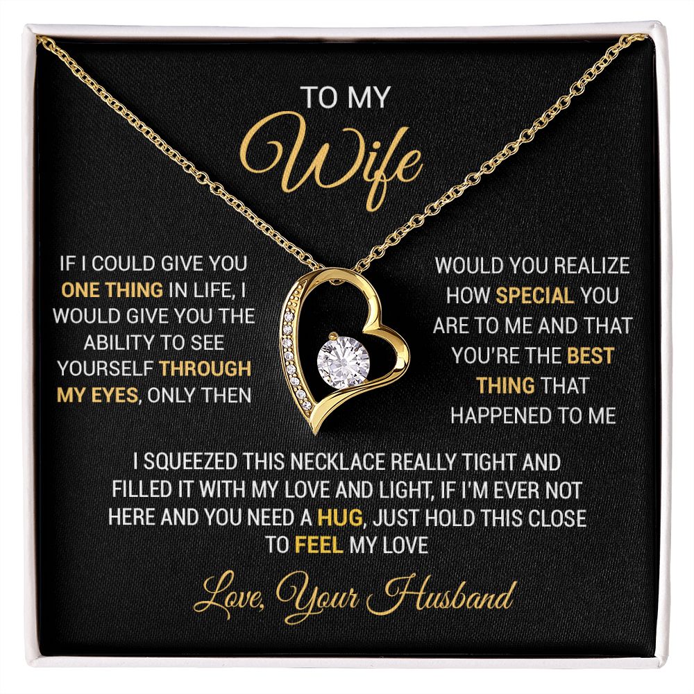 To My Wife Necklace, Gift For Wife, Anniversary Gift For Wife, Necklace For Wife