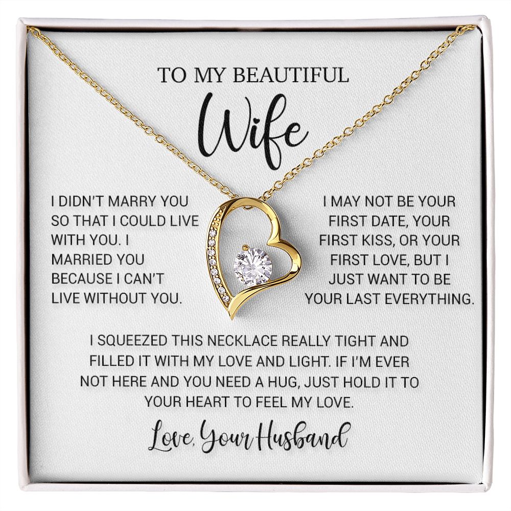 To My Wife Necklace, Valentine Gift For Her, Gift For Her, Gift For Soulmate
