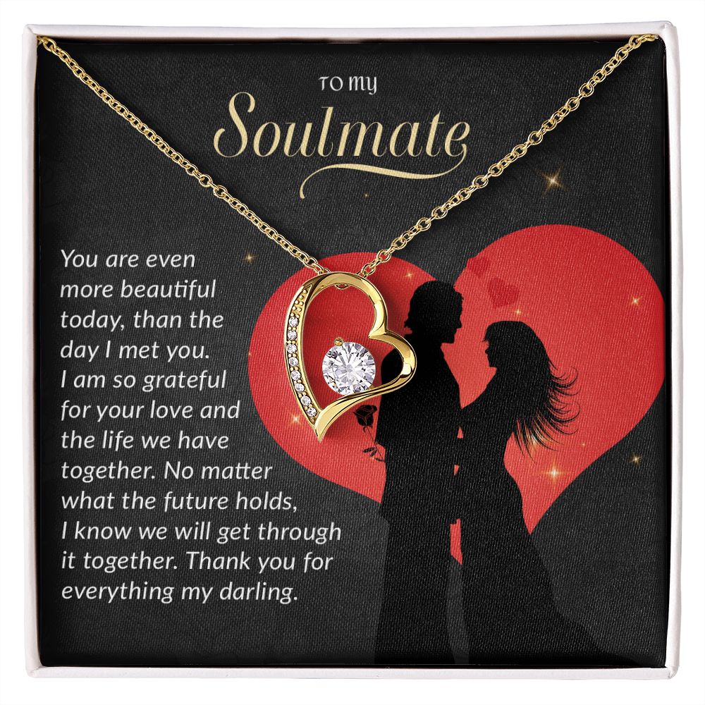 To My Soulmate Necklace, Gift For Wife, Gift from Husband, Valentine Days Gift