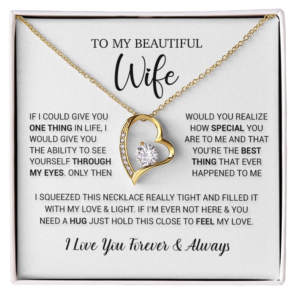 To My Wife Necklace Gift, Birthday Gifts For Wife, Anniversary Gift For Her