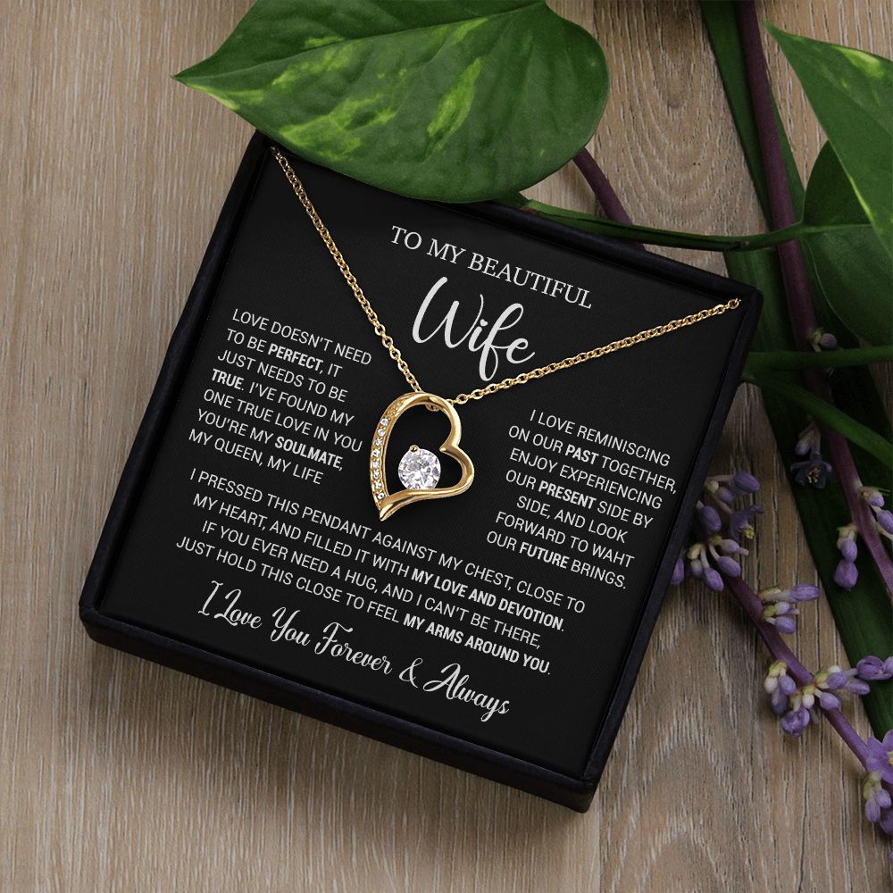 To My Wife Necklace, Valentine Gift For Her, Gift For Soulmate, Gift For Her