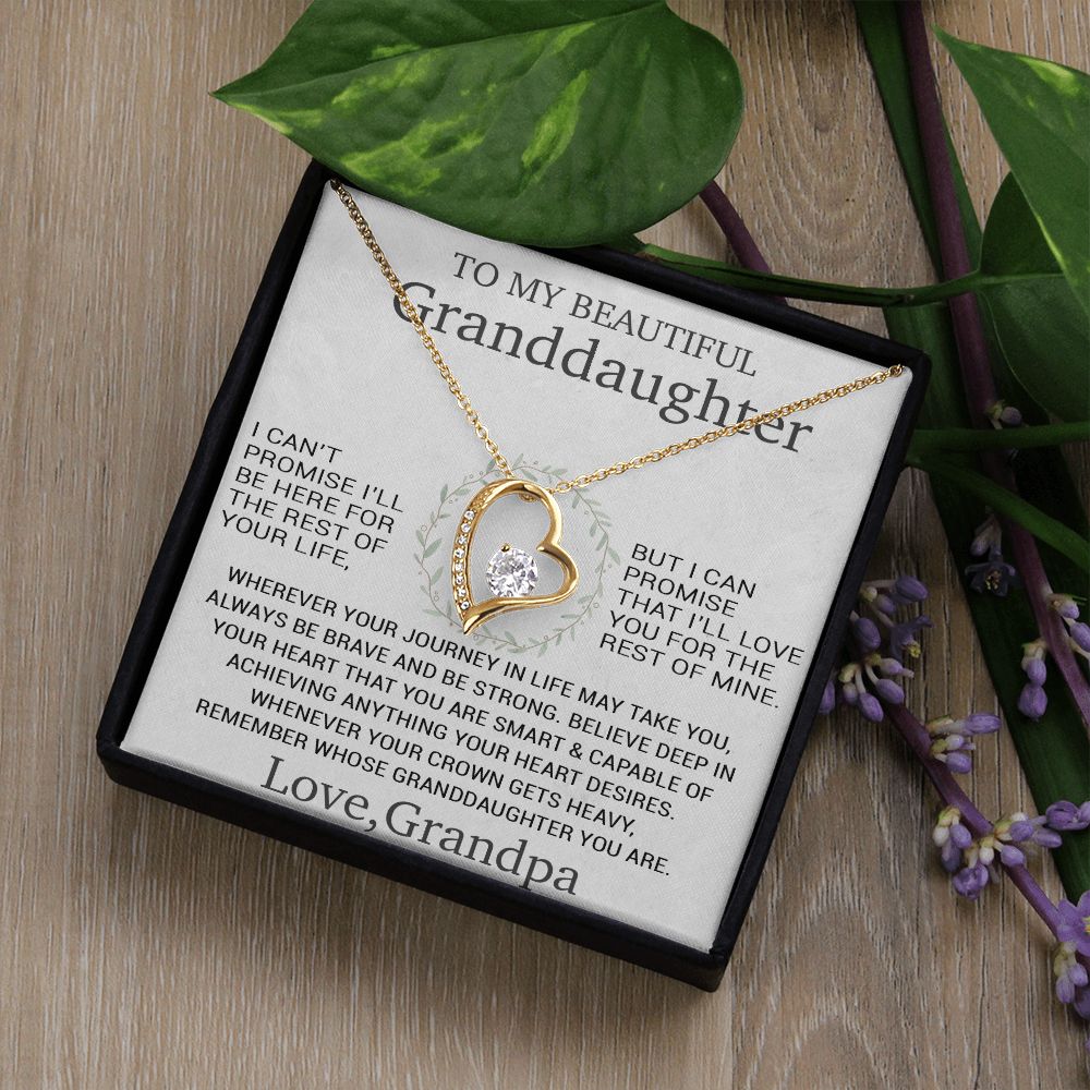 To My Granddaughter Necklace, Birthday Gift For Granddaughter, Birthday Gifts