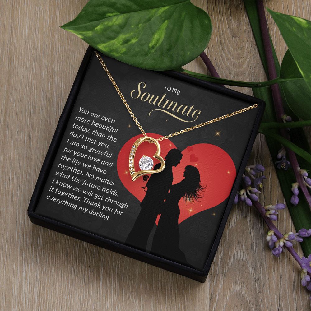 To My Soulmate Necklace, Gift For Wife, Gift from Husband, Valentine Days Gift