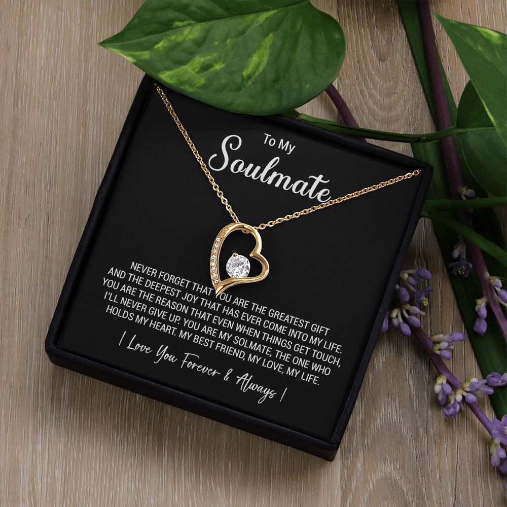 To My Soulmate Necklace, Valentine Gift For Her, Gift For Soulmate, Gift For Her
