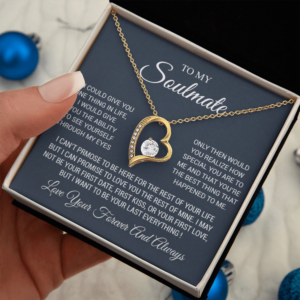 To My Soulmate Necklace, Soulmate Birthday, Soulmate Anniversary Gift