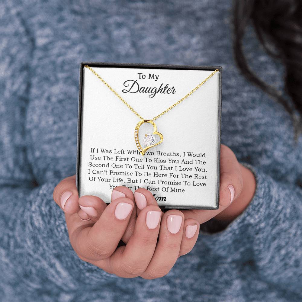 To My Daughter Necklace, Daughter Father Necklace, Daughter Gift from Mom