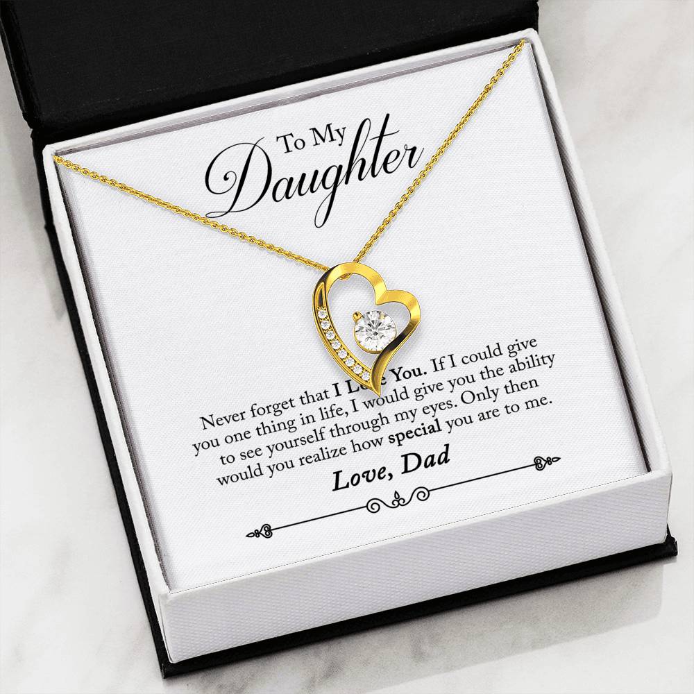 ZEN DEAL - Silver Forever Love Heart Necklace with Gift Box