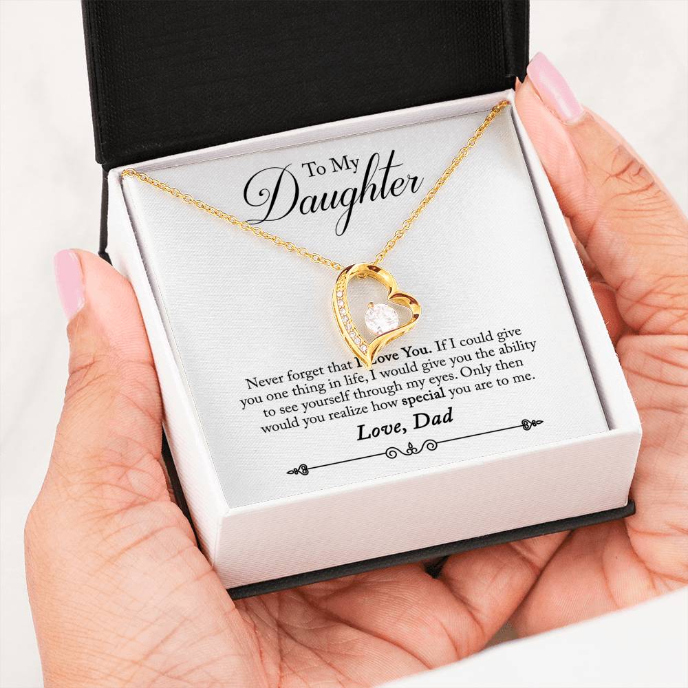 ZEN DEAL - Silver Forever Love Heart Necklace with Gift Box