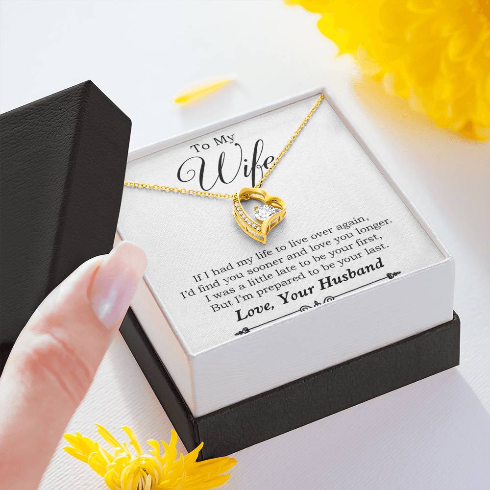 To My Wife Necklace, Engagement Gift for Future Wife, Birthday Gift