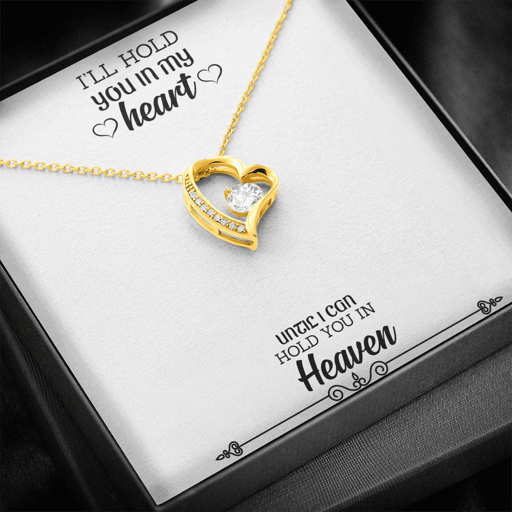 ZEN DEAL - Gold Forever Love Heart Necklace with Gift Box