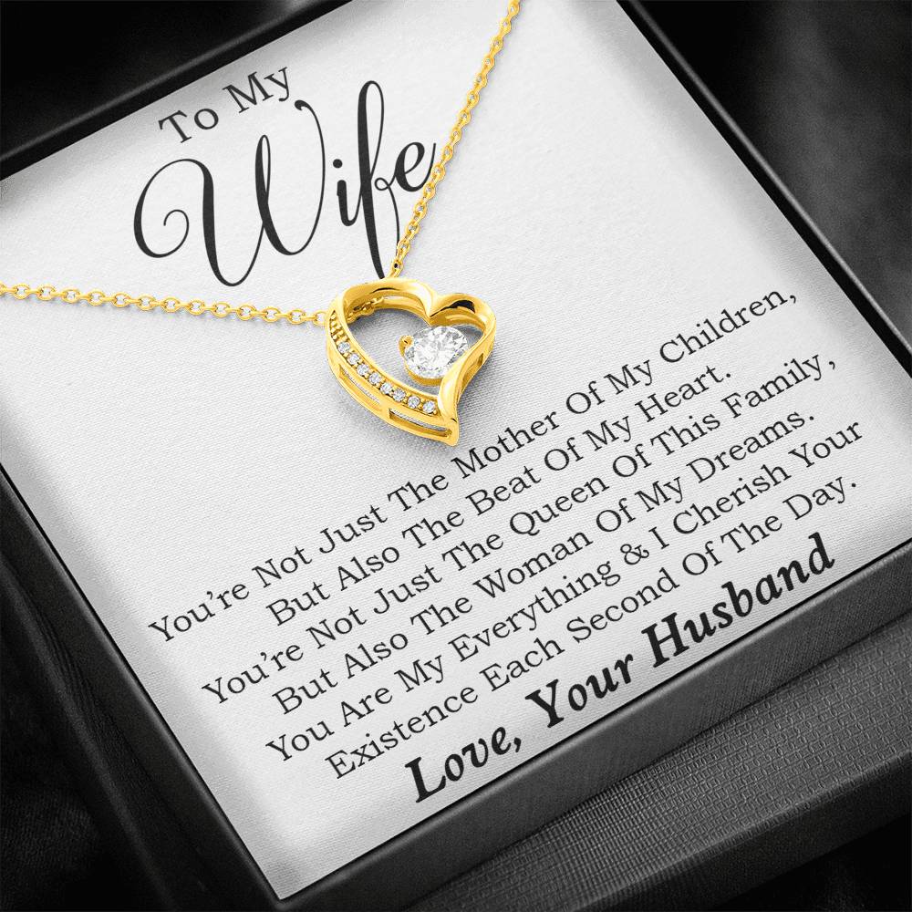 To My Wife Necklace, Engagement Gift for Future Wife, Birthday Gift