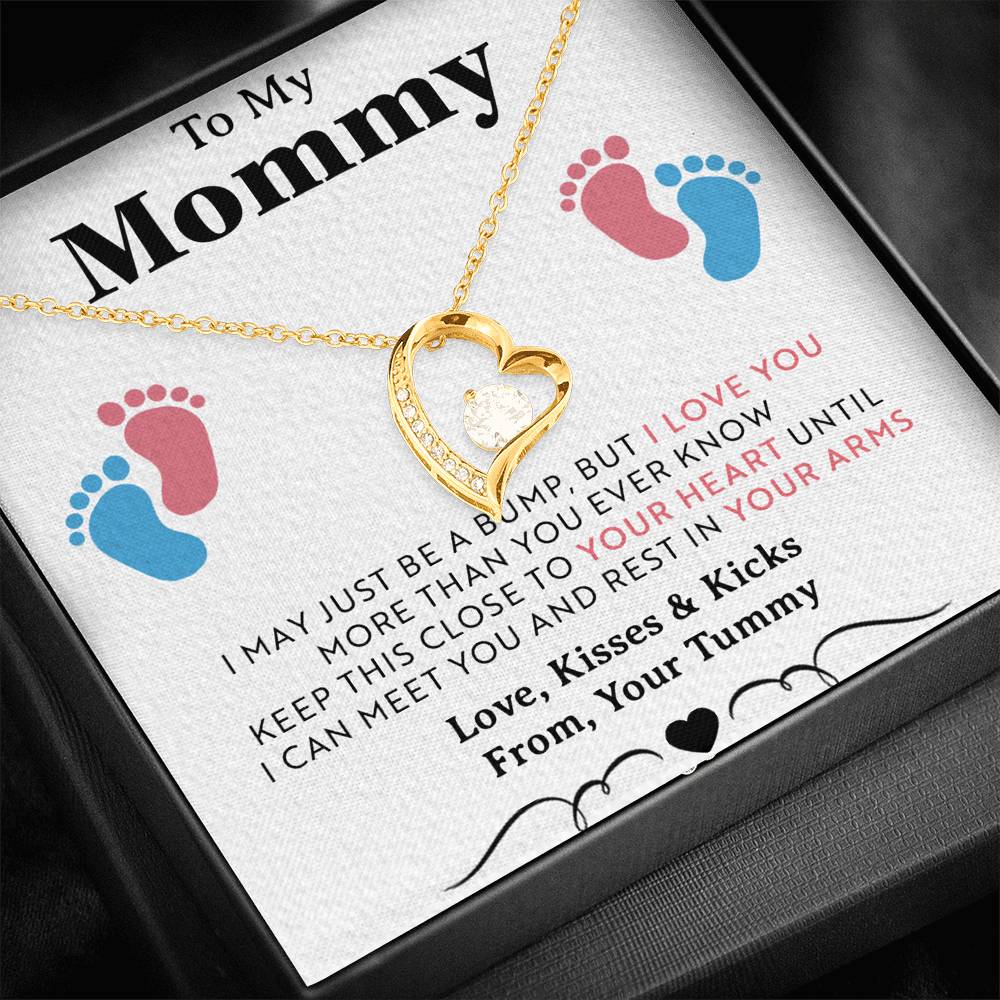To My Mommy Gift Necklace, Trendy, Gift for New Mom in Hospital, Pregnancy Gift