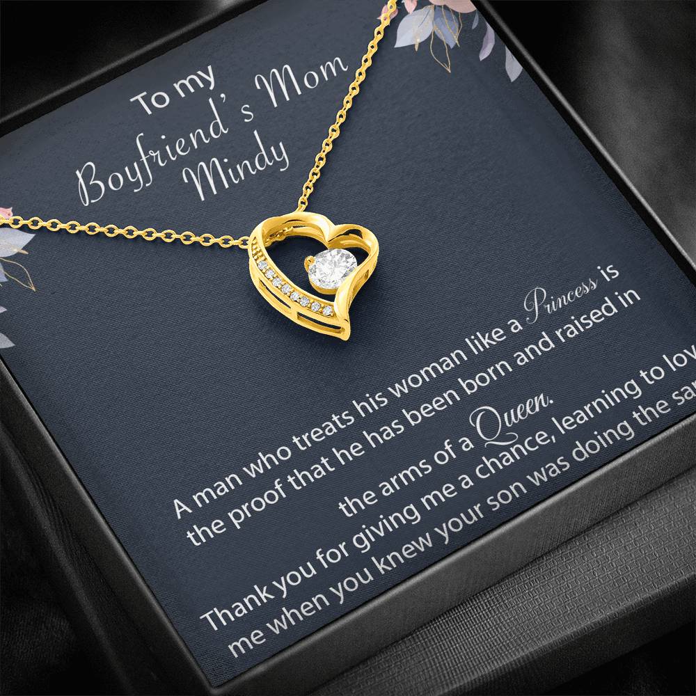 Boyfriends Mom Gift Necklace, Boyfriend's Mother Birthday Gift