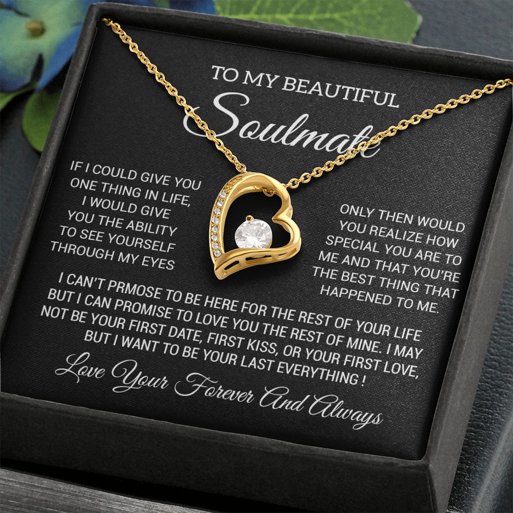 To My Soulmate Necklace, Soulmate Birthday, Soulmate Anniversary Gift