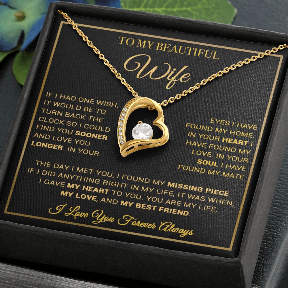 To My Wife Necklace, Gift For Wife, Anniversary Gift For Wife, Necklace For Wife