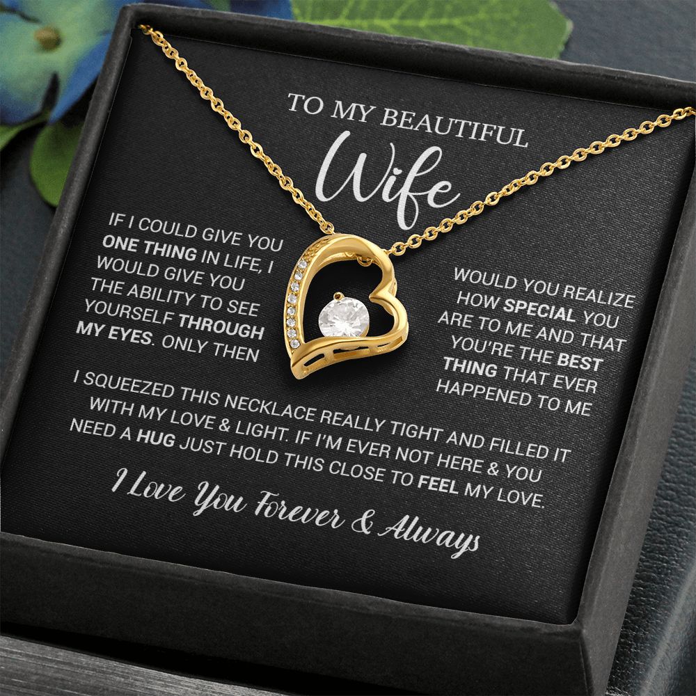 To My Wife Necklace Gift, Birthday Gifts For Wife, Anniversary Gift For Her